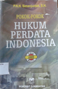 Image of Pokok-Pokok Hukum Perdata Indonesia