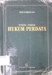 Pokok-Pokok Hukum Perdata