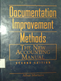 Image of Documentation Improvement Methods (the new accounting manual)