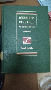 Image of Operations Research An Introduction Fifth Edition