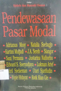 Image of Pendewasaan Pasar Modal