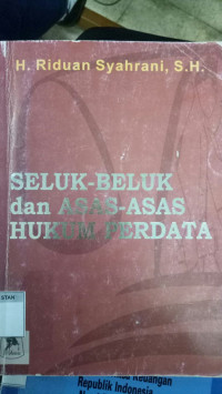 Image of Seluk-Beluk dan Asas-Asas Hukum Perdata